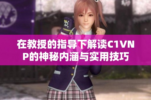 在教授的指导下解读C1VNP的神秘内涵与实用技巧