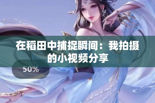 在稻田中捕捉瞬间：我拍摄的小视频分享