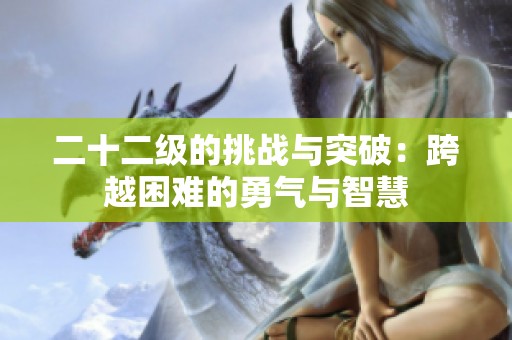 二十二级的挑战与突破：跨越困难的勇气与智慧