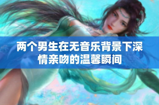 两个男生在无音乐背景下深情亲吻的温馨瞬间