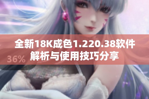 全新18K成色1.220.38软件解析与使用技巧分享