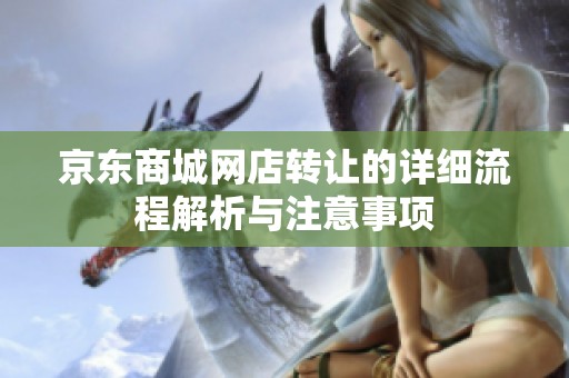 京东商城网店转让的详细流程解析与注意事项