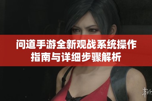 问道手游全新观战系统操作指南与详细步骤解析