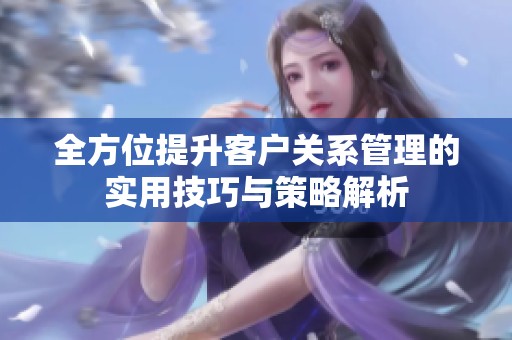 全方位提升客户关系管理的实用技巧与策略解析