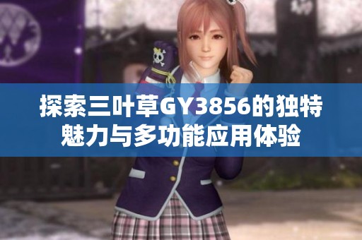 探索三叶草GY3856的独特魅力与多功能应用体验