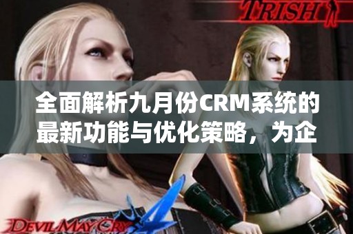 全面解析九月份CRM系统的最新功能与优化策略，为企业管理带来新机遇