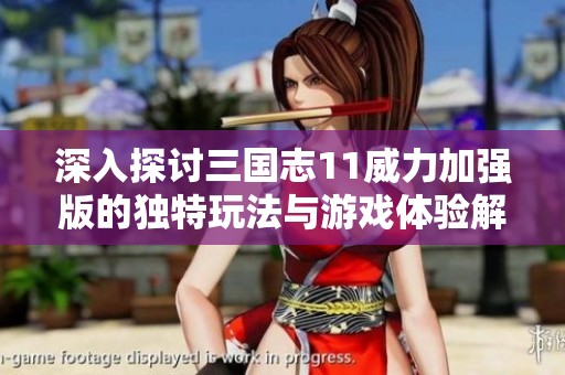 深入探讨三国志11威力加强版的独特玩法与游戏体验解析
