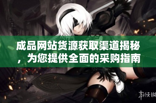 成品网站货源获取渠道揭秘，为您提供全面的采购指南与建议