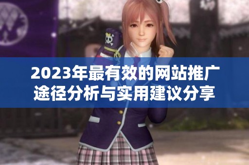 2023年最有效的网站推广途径分析与实用建议分享