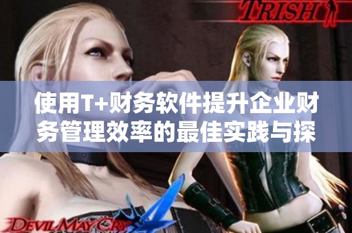 使用T+财务软件提升企业财务管理效率的最佳实践与探索