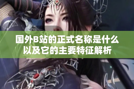 国外B站的正式名称是什么以及它的主要特征解析