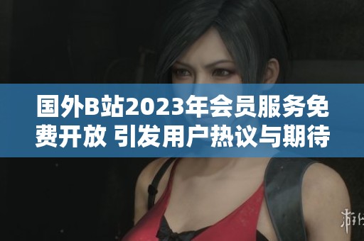 国外B站2023年会员服务免费开放 引发用户热议与期待